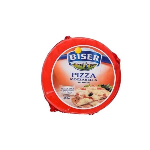 BISER pizza mozzarella 450g 0