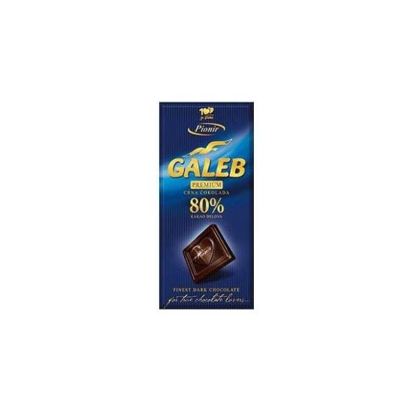 Čokolada PIONIR Galeb crna 80% 100g 0