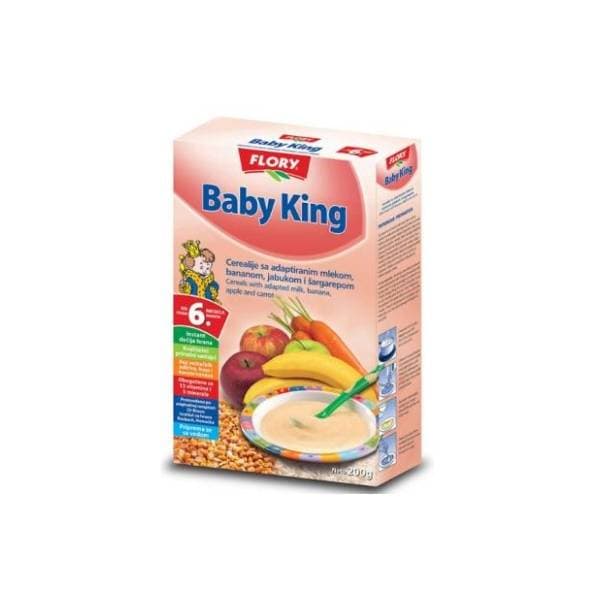 Dečija hrana FLORY Baby king mleko banana 200g 0