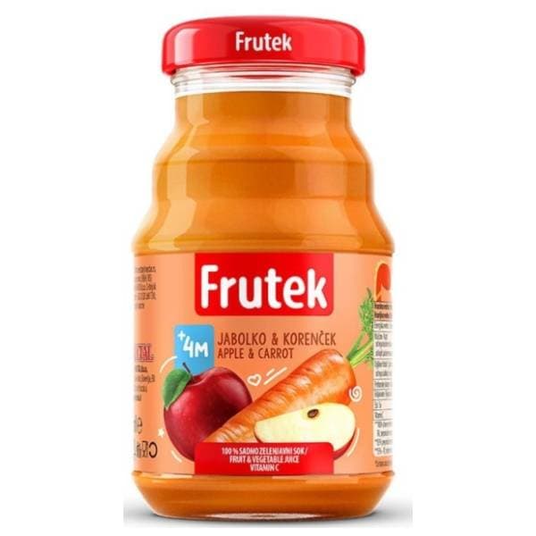 Dečiji sok FRUTEK jabuka šargarepa 125ml Fructal 0