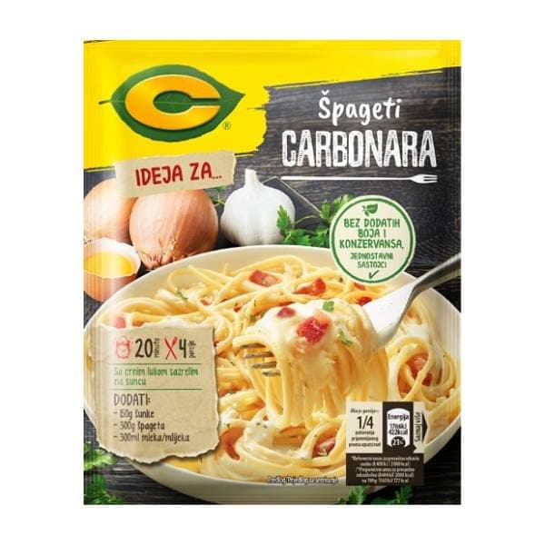 Dodatak C špageti Carbonara 37g 0
