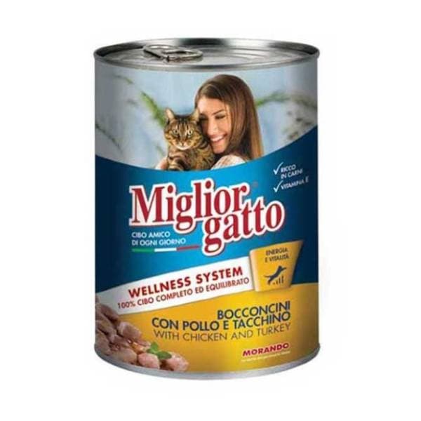MIGLIOR Gatto piletina i ćuretina 405g 0