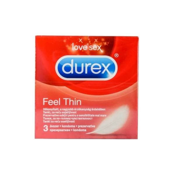 Prezervativ DUREX Feel thin 3kom 0