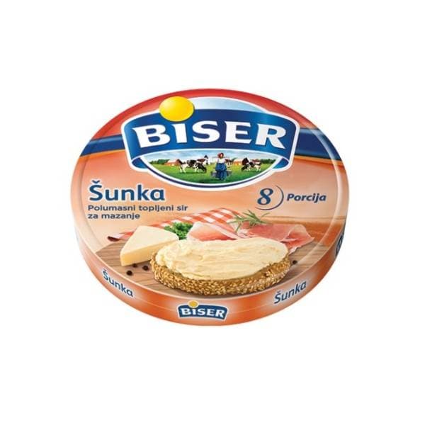 Topljeni sir BISER šunka 140g 0