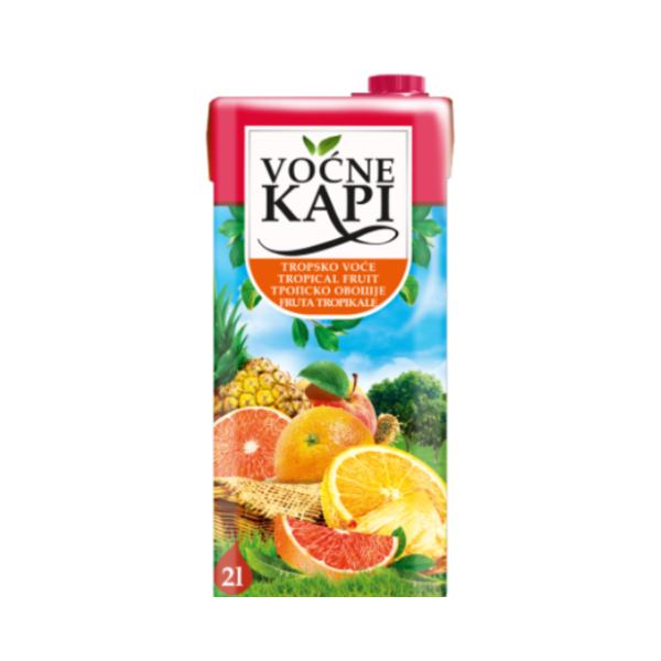 Voćni sok NECTAR Voćne kapi tropsko voće 2l 0
