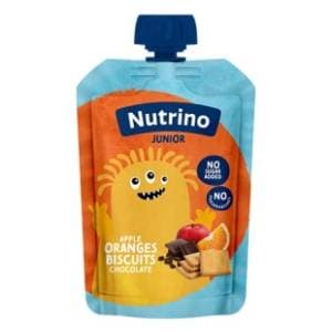 NUTRINO Junior voćni pire jabuka pomorandža keks čokolada 100g