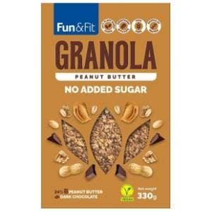FUN & FIT granola kikiriki puter 330g