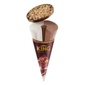 Sladoled KING kornet čokolada vanila 160ml