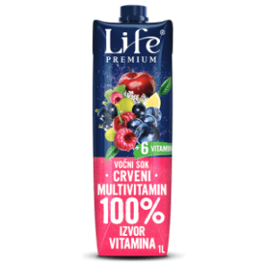 Voćni sok NECTAR Life premium crveni multivitamin 1l