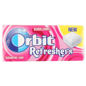 Žvake ORBIT Refreshers bubblemint 15,6g