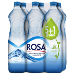 Negazirana voda ROSA 1,5l 5+1 gratis