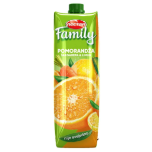 Voćni sok NECTAR Family pomorandža šargarepa limun 1l