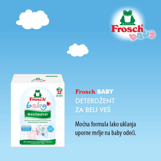 Frosch Baby deterdžent za beli veš, 10,5 kg