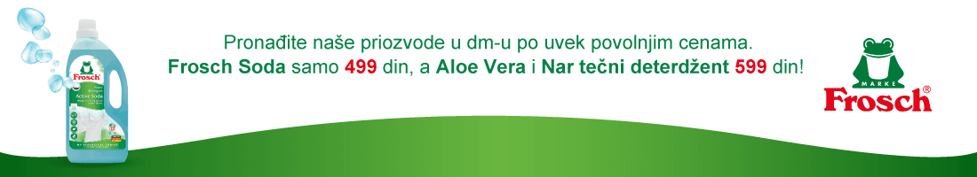 Frosch deterdženti za veš - ekološka ambalaža
