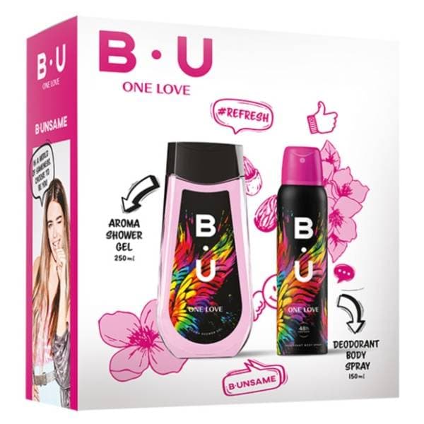 B.U. set One Love (dezodorans 150ml i gel za tuširanje 250ml) 0
