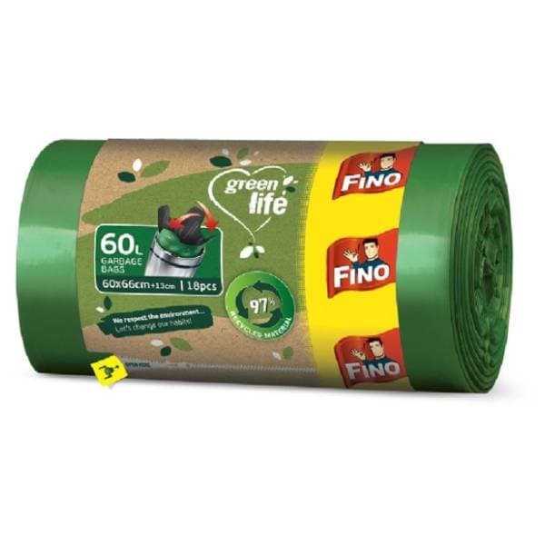 FINO kese za smeće Green life 60l 18kom 0