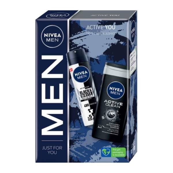 NIVEA MEN set Active you (gel za tuširanje i dezodorans) 0