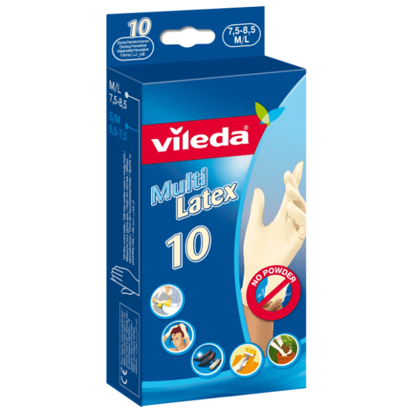VILEDA latex rukavice M/L 10kom 0