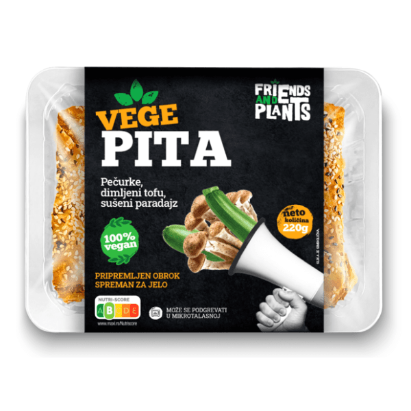FRIENDS AND PLANTS Vege pita pečurke dimljeni tofu 220g 0