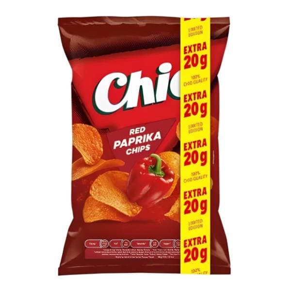 Čips CHIO red paprika 140g + 20g gratis 0