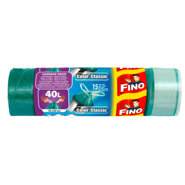 FINO Kese za smeće u boji 40l 15kom 0