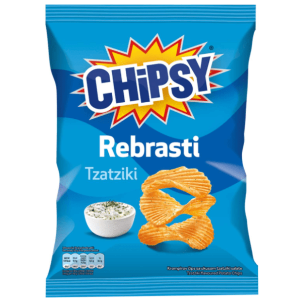 Čips Chipsy rebrasti tzatziki 25g 0