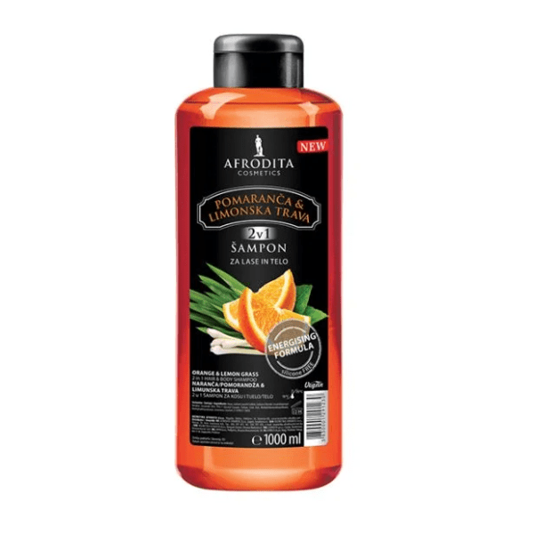 Šampon za kosu AFRODITA 2u1 narandža limunska trava 1l 0