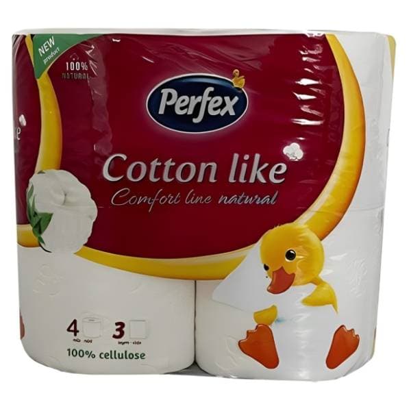 Toalet papir PERFEX cotton comfort line 3sloja 4kom 0