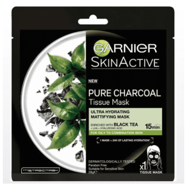 GARNIER Skin active pure chacoal maska za lice 28g 0