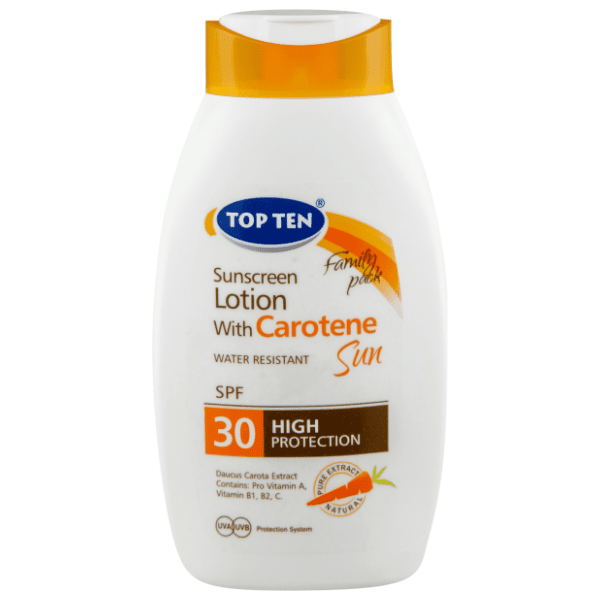 Losion za sunčanje TOP TEN caroten SPF30 400ml 0