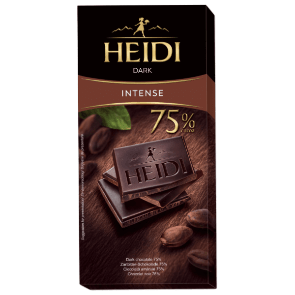 Crna čokolada HEIDI intense 75% 80g 0