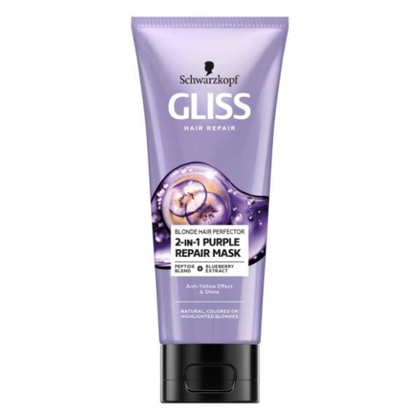 GLISS 2u1 Purple repair blond perfector maska za kosu 200ml 0