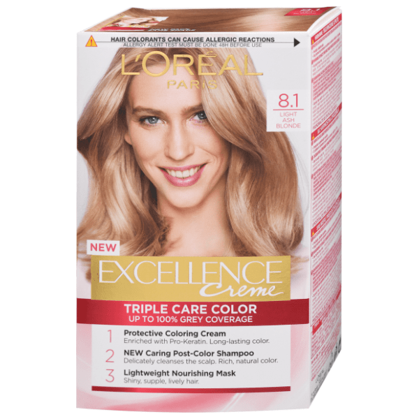 L'OREAL Excellence farba za kosu 8.1 light ash blonde 0