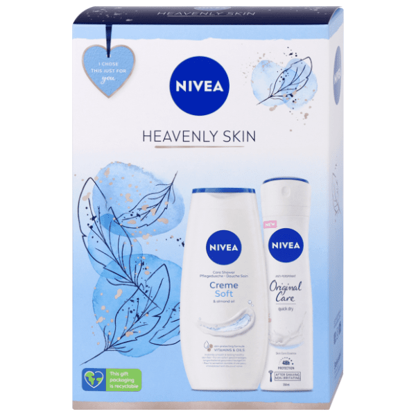 NIVEA set Heavenly Skin (dezodorans i gel za tuširanje) 0