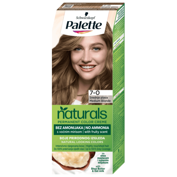 PALETTE Naturals farba za kosu 7.0 medium blonde 0