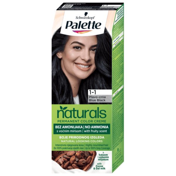 PALETTE Naturals farba za kosu 1.1 blue black 0