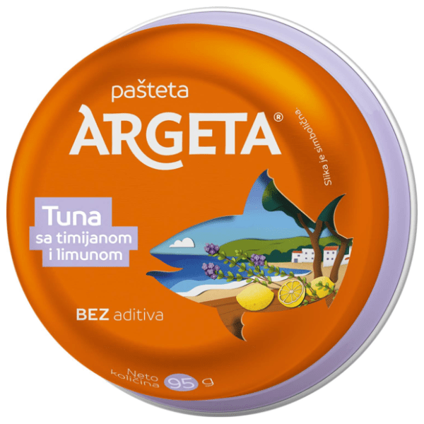 Pašteta ARGETA tuna sa timijanom i limunom 95g 0