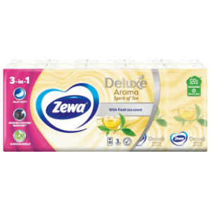 Papirne maramice ZEWA deluxe tea scent 3sloja 10kom slide slika