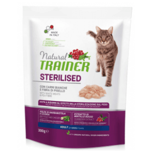 NATURAL TRAINER hrana za sterilisane mačke ćuretina 300g slide slika