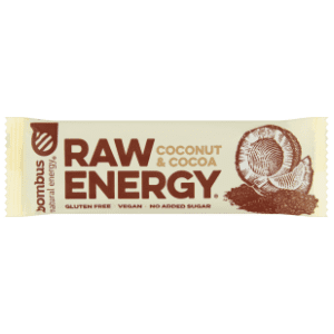 BOMBUS raw energy bar kokos i kakao 50g slide slika