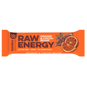 BOMBUS raw energy bar pomorandža i kakao 50g slide slika