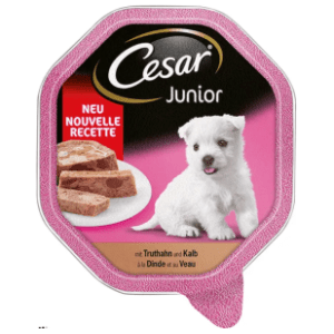 CESAR Junior hrana za pse ćurka teletina 150g slide slika