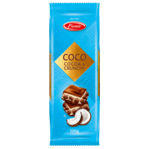 Čokolada PIONIR cocoa & crunchy 100g slide slika