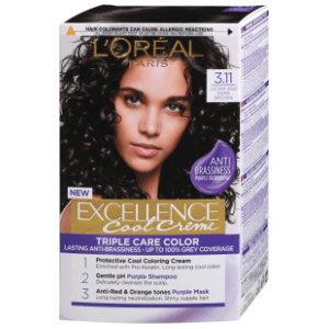 L'OREAL Excellence farba za kosu 3.11 ultra ash dark brown slide slika