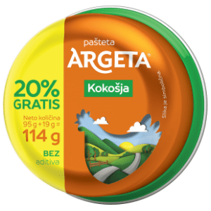 Pašteta ARGETA kokošija 95g + 20% gratis slide slika