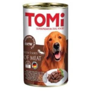 TOMI hrana za pse u konzervi 5 vrsta mesa 1,2kg slide slika
