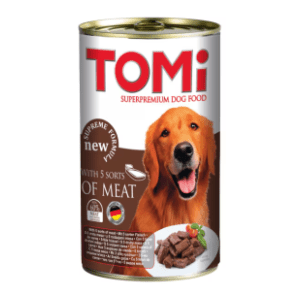 TOMI hrana za pse u konzervi 5 vrsta mesa 400g slide slika