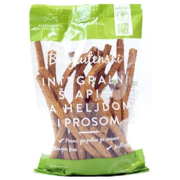 ALEKSANDRIJA integralni štapići heljda proso 130g 0
