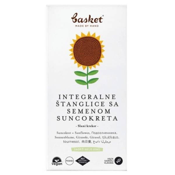 BASKET Integralne štanglice sa semenom suncokreta 100g 0
