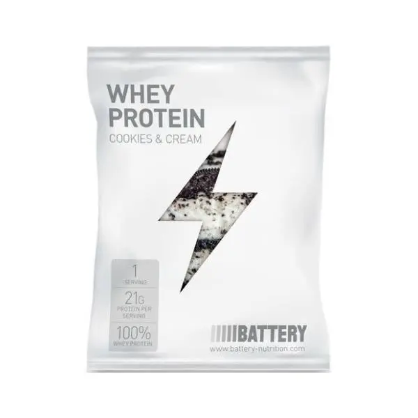 BATTERY WHEY protein cookies & cream 30g 0